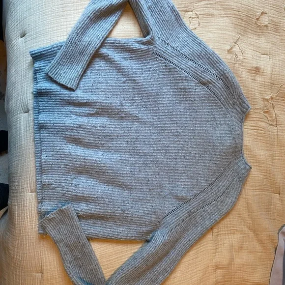 J.Crew Wool Blend Ribbed Roll Neck Sweater J6420 - Picture 3 of 4